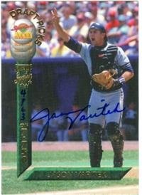 Jason Varitek autographed Baseball Card (Georgia Tech) Boston Red Sox Star (67)