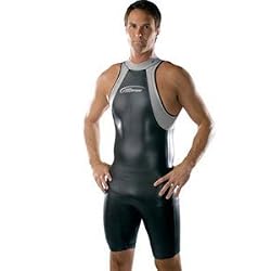 Neosport triathlon short leg john: Sleeveless swimming wetsuit with easy on/off