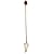 Quartz Pendulum 08 Brown Wood Skull Reiki Energy Healing Crystal Dowsing
