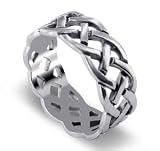 Sterling Silver 10 MM Celtic Band Ring