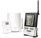 Rain Gauge with Outdoor Thermometer and 10-day Memory