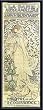 Art Poster Metal Framed Print - Sarah Bernhardt - Artist: Alphonse Marie Mucha- Poster Size: 27 X 10