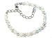 Swarovski Crystal and Synthetic Pearl Adjustable Bracelet 6 to 7.5