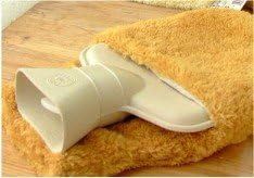 USAbestdeal® Lovely Animals Series Design Rubber Hot Water Bottle With Cover-Plush Cute Beige Bear-Keep Warm-Ideal for Home and Outdoor (Brown)