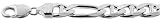 24 Sterling Silver 7/16 (11 mm) Very Thick figarucci Chain, NICKEL FREE