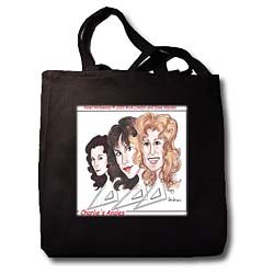 Londons Times Funny Panel Hollywood Cartoons - Charlie s Angles Math Might Just Be Fun - Tote Bags