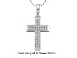 Genuine Gold and Diamond Cross Pendant