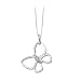 14K White Gold 0.03 ct. Diamond Butterfly Pendant with Chain