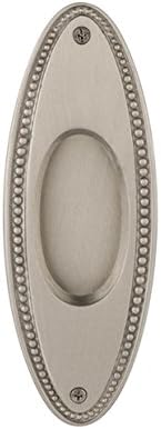 Nostalgic Warehouse Beaded Flush Pull, Satin Nickel,701403