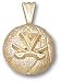 Virginia Cavaliers Solid 10K Gold ''V'' Basketball Pendant
