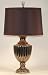 Classic Designer Ribbed Metal Table Lamp