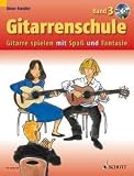 Produkt-Bild: Gitarrenschule Band 3 (+CD) - Gitarre spielen mit Spa&szlig; und Fantasie - Neufassung - Der 3. Band der erfolgreichen Neufassung von Dieter Kreidlers Gitarrenschule f&uuml;hrt die Lerninhalte der vorangegangenen B&auml;nde auf humorvolle und abwechslungsreiche Art weiter. Noten/sheet music