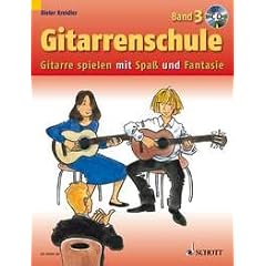 Gitarrenschule Band 3 (+CD) - Gitarre spielen mit Spa� und Fantasie - Neufassung - Der 3. Band der erfolgreichen Neufassung von Dieter Kreidlers Gitarrenschule f�hrt die Lerninhalte der vorangegangenen B�nde auf humorvolle und abwechslungsreiche Art weiter. Noten/sheet music