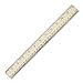 ACM10377 - 12 Wood School Ruler with Single Metal Edge