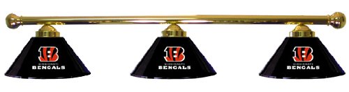 Cincinnati Bengals Pool Table Light - Brass Bar