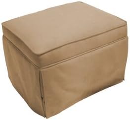 The Rockabye Glider Taylor Ottoman, Micro Tan by The Rockabye Glider