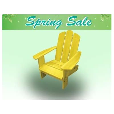 Lohasrus Spring Sale - Kids Adirondack Chair CC-15006, for Kids 2~5 years, Free Drawing Book. Awaken children's Spring Spirit Now!