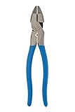 Channellock 369CRFT Linemen Plier, Hi-Leverage with Crimper/Cutter and Fish Tape Puller, 9.5-Inch [並