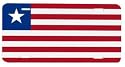 Liberia Liberian Flag Vanity Auto License Plate