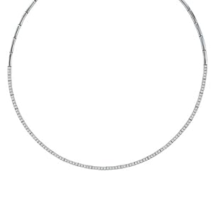 Allurez - Femmes - Choker-necklaces - Or blanc 585/1000 (14 carats) 18 gr - Rond Diamant Blanc 2.31ct