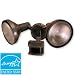 Heath Zenith SL-5318-BZ-D Motion-Sensing Shielded Wide-Angle Twin Security Light, Bronze