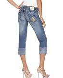 Baby Phat - Baby Phat Hipster Cuffed Capri Jeans