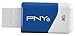 PNY Compact Attaché 8GB USB 2.0 Flash Drive (Blue) Model P-FD8GBCOMB-GE
