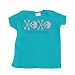 Pirate Hugs and Kisses Design Girl's Infant T-Shirt (Turquoise Blue) - 18 Months