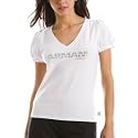 Armani Exchange Rhinestone Logo Top