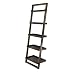 Winsome Wood Bailey Leaning 5-Tier Shelving Unit, Black