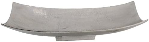 20.5-Inch Long Titus Aluminum Centerpiece, Silver