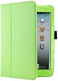 Gearonic Magnetic PU Leather Folio Stand Case Cover with Stylus Holder for iPad mini, Green (AV-5132EPUIB)