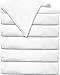 Glarea Bed Flat Sheets 6 Pack (Twin, White) - Soft Brushed Microfiber Bedding for Blissful Sleep