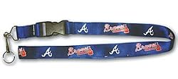 ATLANTA BRAVES LANYARD NEW MLB KEY CHAIN