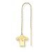 14K Arizona Cardinals Jersey Threader Earring