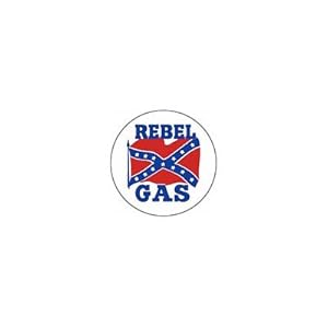 Rebel Gas Logo Round Tin Sign