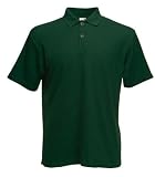 Fruit of the Loom lightweight polo shirt Bottle green Large