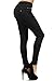 Fashion MIC Womens Ready to Wear Jean Leggings Black and Navy (Medium/Large, Double Classy (blk))