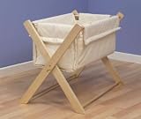 Saplings Katie Crib - Natural Stand with Cream Covers