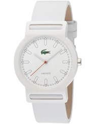 Lacoste White Leather Band Ladies Watch - 2010484