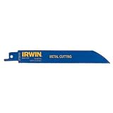 Buy 10 Pack Irwin 372818P5 8 x 18-TPI Bi-Metal Metal Cutting Reciprocating Saw Blades... by Irwin