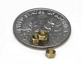 Miniature Brass Hex Nut 0-80
