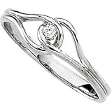 14K White Gold Diamond Ring