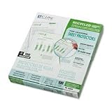 C-Line Recycled Standard Weight Polypropylene Sheet Protectors, 8.5 x 11 Inches, Clear - Reduced Glare, 100 per Box (62029)