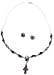 Multi Gemstone Necklace with Earrings in Sterling Silver Indian Jewelry (gnklcs247)