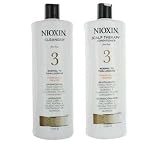 Nioxin System 3 Cleanser & Scalp Therapy Conditioner Treated Hair Set Duo 33.8 oz