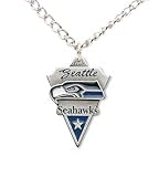 Seattle Seahawks Chain Necklace & Pewter Pendant - NFL Football Fan Shop Sports Team Merchandise