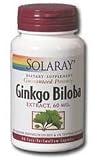 Ginkgo Biloba Extract ( 180 Caps 60 mg ) Solaray