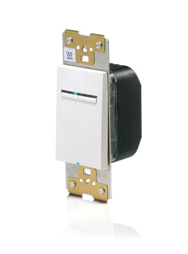 Leviton ATF01-1LW, Acenti 1.5 Amp Quiet Digital Fan Speed Control, Single-Pole, 3-Way or More Applications, Alabaster