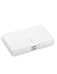 Gtt New 20000mah Dual USB Power Bank Backup Battery External Battery Charger With 8 Phone Connectors for Apple iPhone iPad iTouch iPod HTC Samsung Nokia Smart Phone White